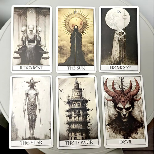Gothic horror tarot card - gothic,