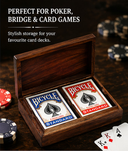 Premium wooden playing card - wooden,