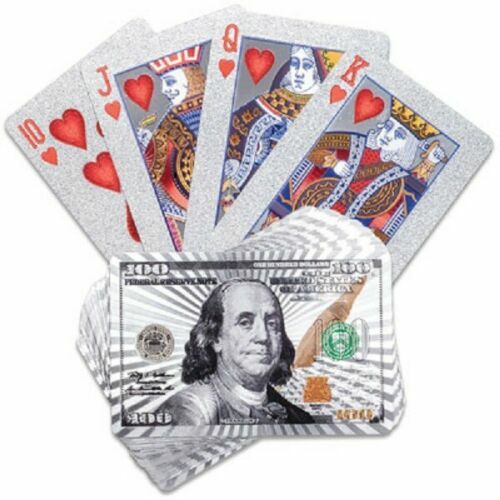 New silver 100 dollar - silver, card