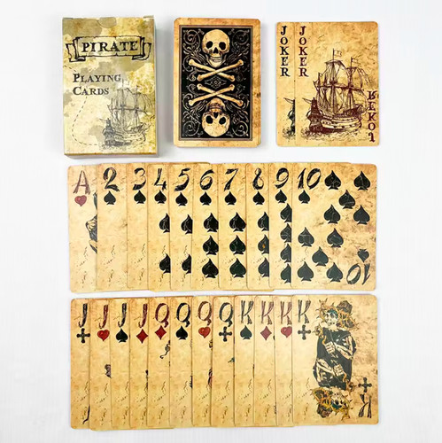 Pirate king playing - playing, cards