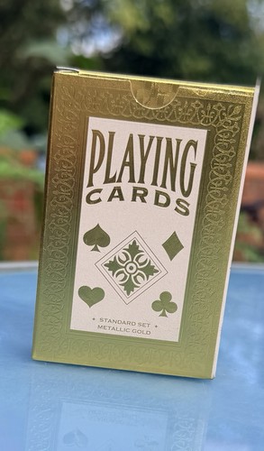 Gold foil playing cards - gold,
