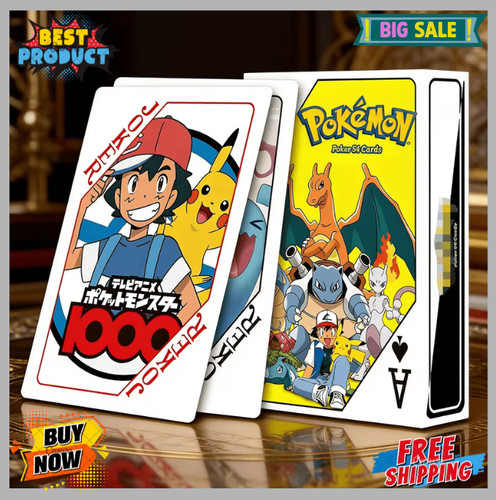 Pokémon poker playing cards - poker,