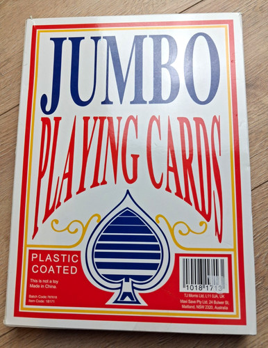 Jumbo playing cards - jumbo, deck