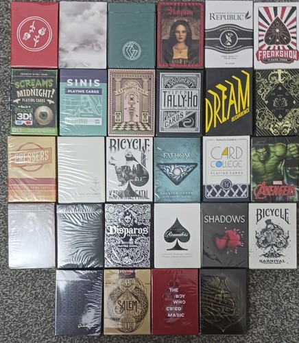 New sealed decks - of, cards