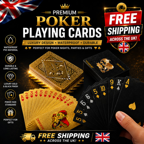Premium gold black poker - premium,