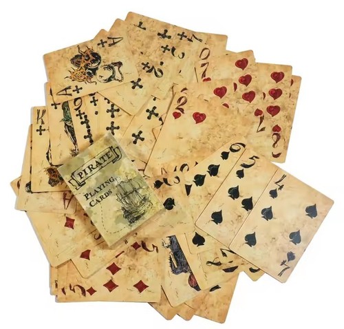 Pirate playing cards - playing,