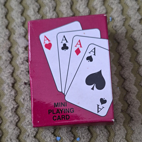 Mini poker playing card - card, deck