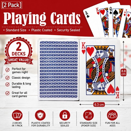 Packs playing cards 2 - packs,