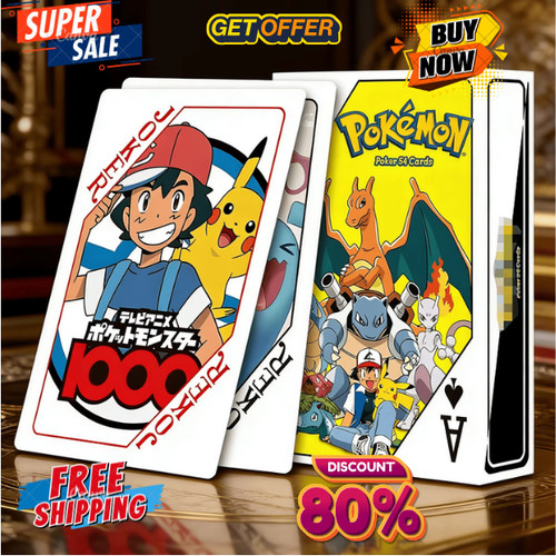 Pokémon poker playing cards - poker,
