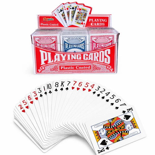 Pack playing cards - 12,