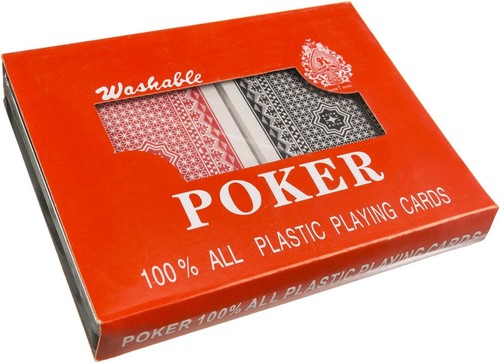 100 plastic poker cards - plastic,